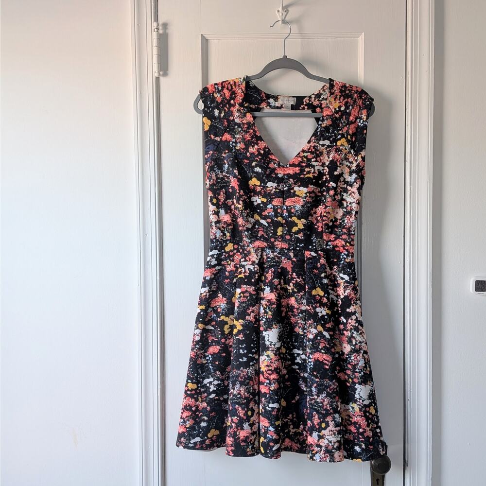 Belle + Sky Fit & Flare Floral Dress Sz. M